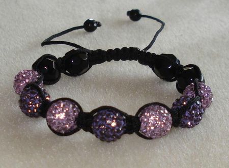 bracelet shamballa violet