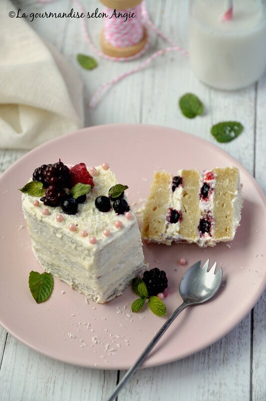 vegan layer cake fruits rouges coco saint valentin 1