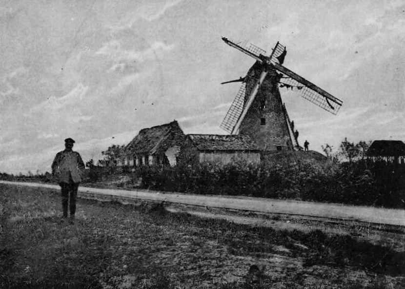 Langemark moulin détruit