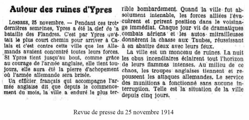 Autour des ruines d'Ypres