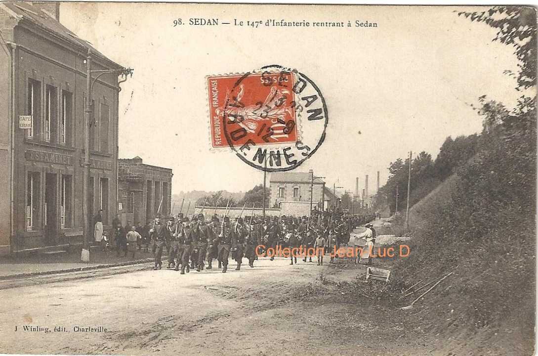 Retour du 147è à Sedan