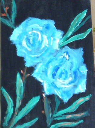 002-rose bleu