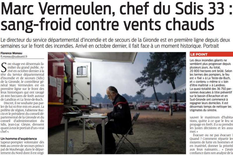 2022 07 25 SO marc vermeulen chef du sdis 33 sang-froid contre vents chauds