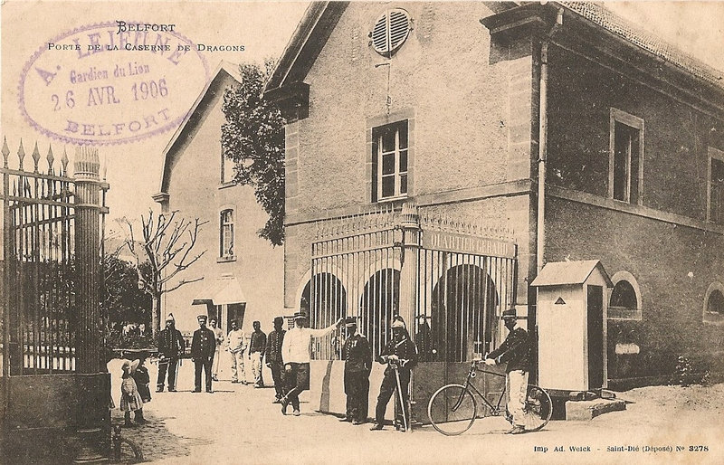Belfort CPA Caserne Gérard 2d Entrée Cachet Lejeune