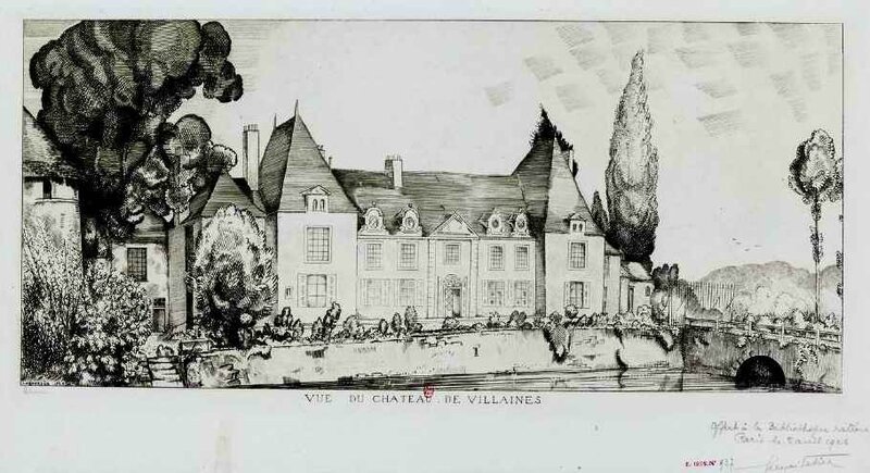 Laboureur vue du chateau Villaines