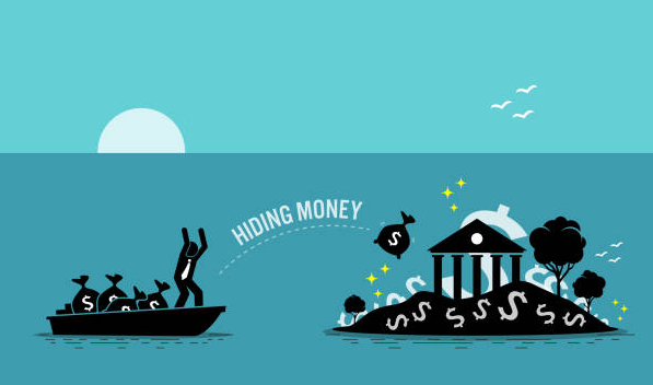 Paradis fiscaux cartoon