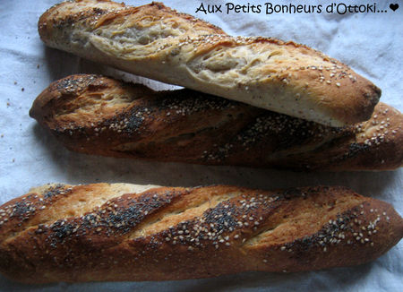 recettes legumes Petits pains aux graines au levain + levure