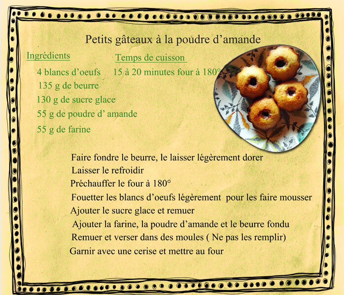 recette gateaux poudre amande