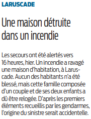 2020 07 29 SO Laruscade une maison détruite par un incendie
