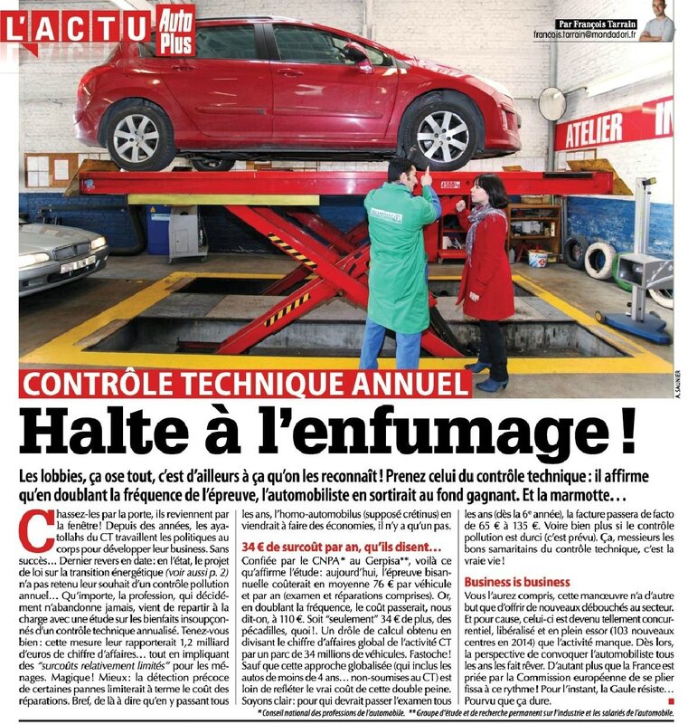 control technique transport projet pour la france