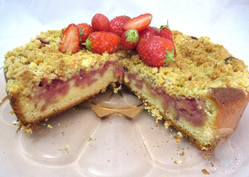 Crumbcake à la fraise