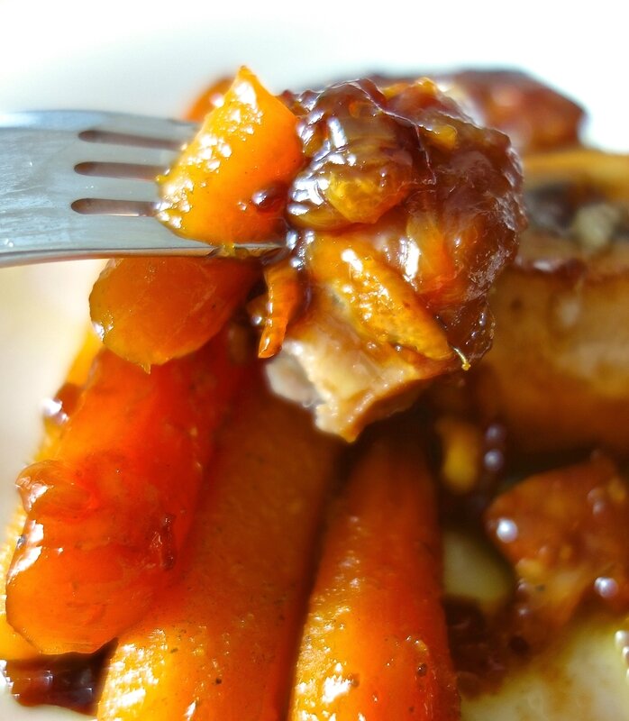tranches de jarret de veau en salé-sucré