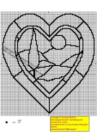Vitrail coeur