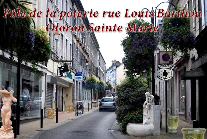 Rue Louis Barthou Oloron poteries2