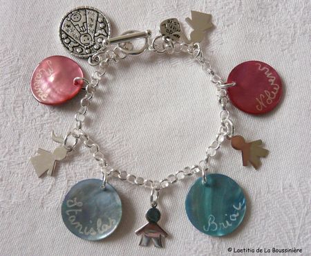 Bracelet pour Tous sur chaîne argent massif