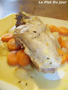 Fricassée de lapin à la moutarde recettes plats Compote de lapin persillée à la moutarde verte