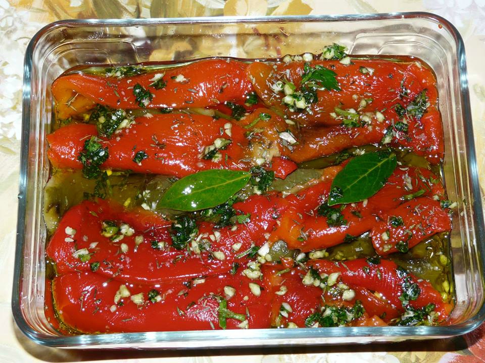 Poivrons marinés à la provençale