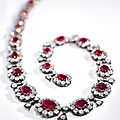 <b>Mid</b>-<b>19th</b> <b>century</b> ruby and diamond necklace