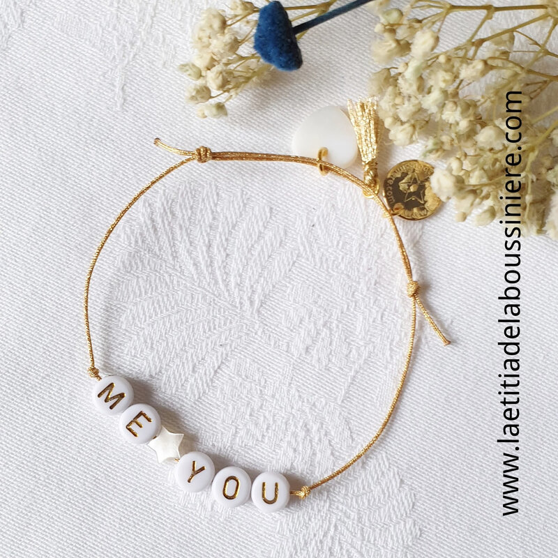 Bracelet Alphabet MeYou - 9 €