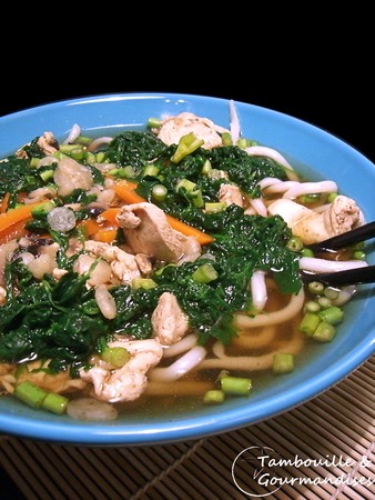 recettes entrees Soupe au poulet et nouilles Udon