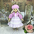 Little Darling doll clothes dress cardigan and hat 