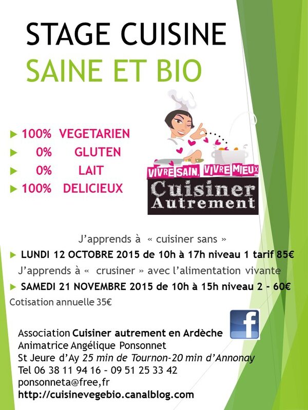 affiche stages automne 2015