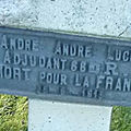 ANDRE André (Pouligny Saint Pierre) + 25/09/1915 Wailly (62)
