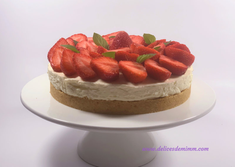 Tarte aux fraises sans cuisson 2