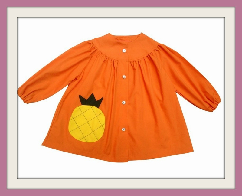 blouse-fille-miss-ananas-mandarine 1