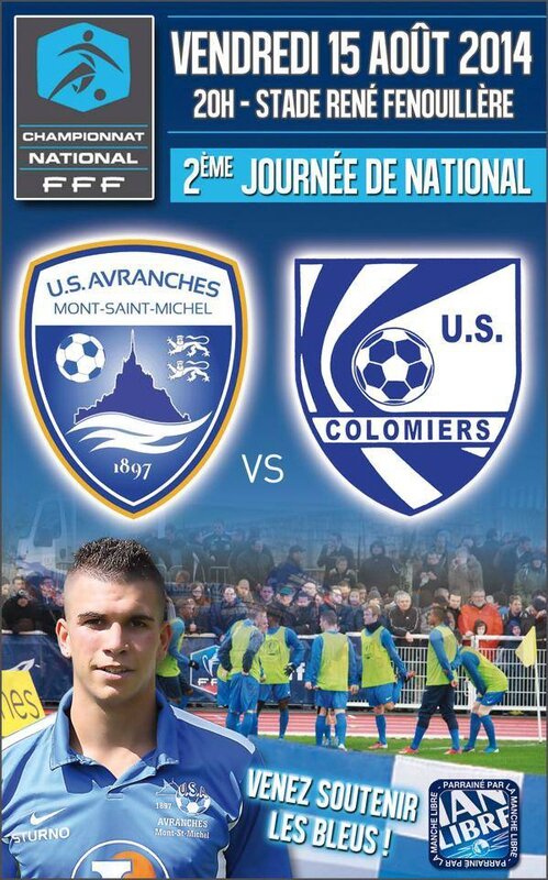 Football National Avranches Colomiers 15 août 2014