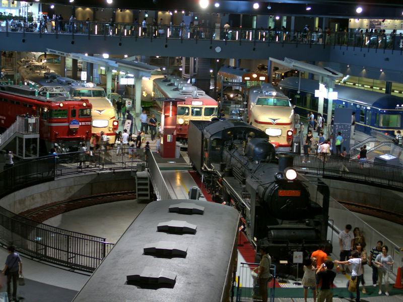 Central general view, Steam Locomotive C 57 135 (1940)
