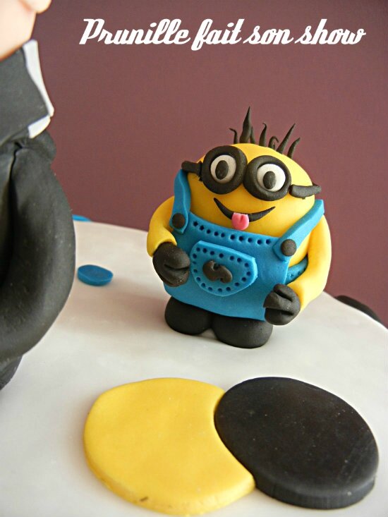 minion en pâte à sucre prunillefee