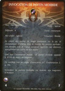Pantin Morbide 01 - Invocation de pantin morbide (sortilège)