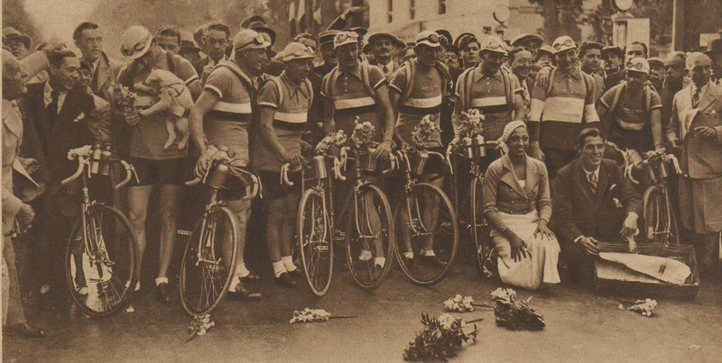 1933 07 01 Tour de France Miroir des sports p2 Eq de France départ