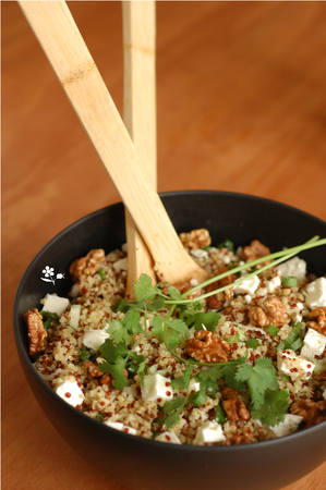 Salade boulgour, quinoa, feta, noix_2