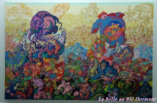 Peinture de l'artiste islandais Erro à Reykjavik.