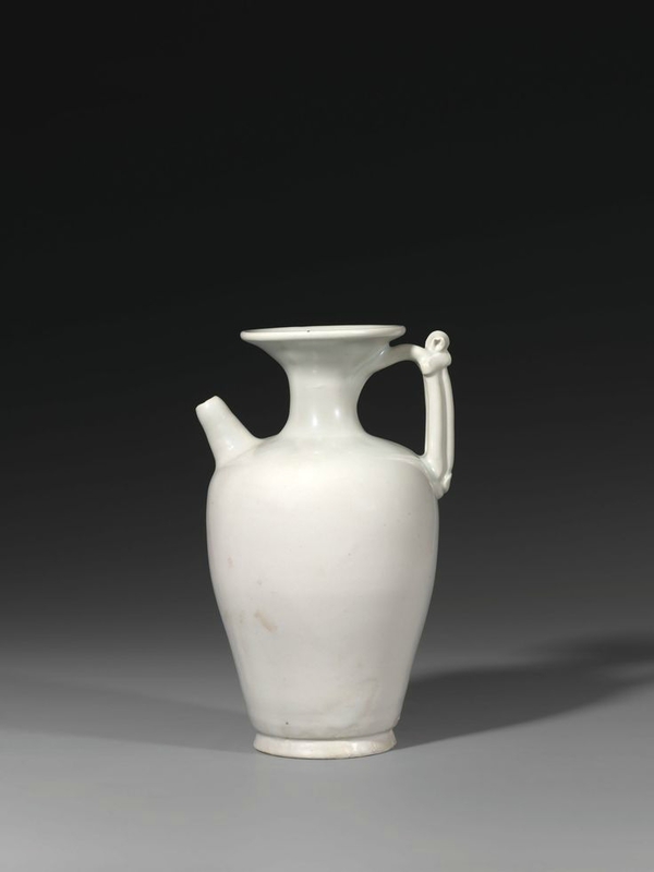 An ewer with trumpet neck, Late Tang Dynasty, A