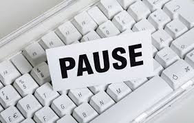 blog pause