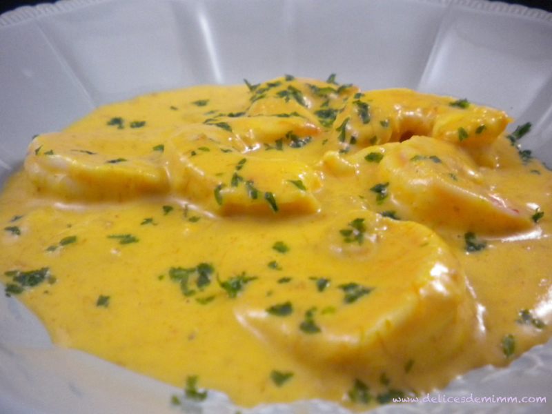 Scampis et crevettes grises à la sauce bisque 4
