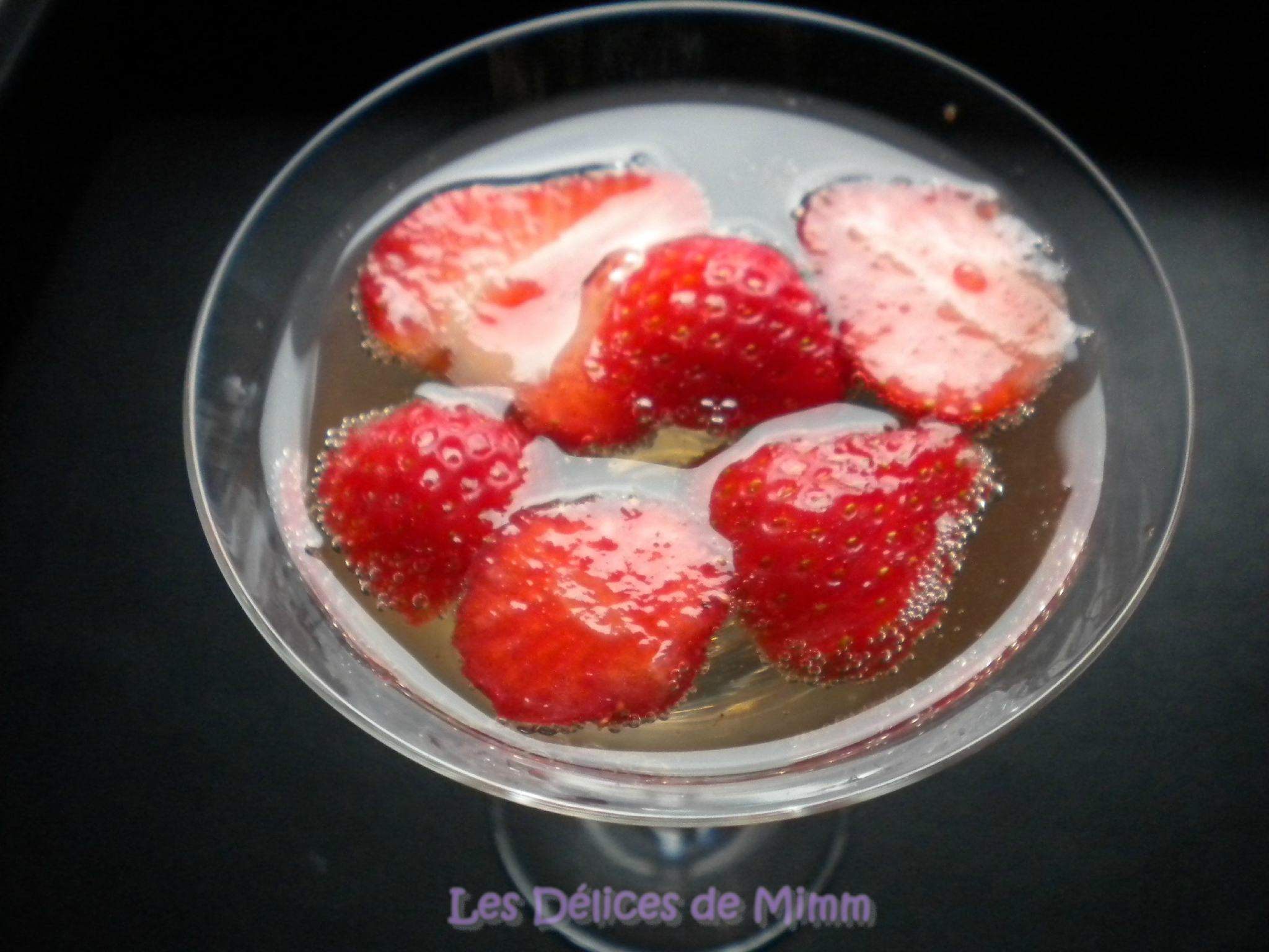 Soupe de Champagne aux fraises 4