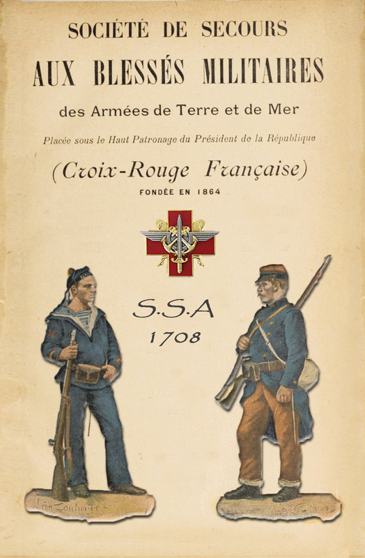 Organisation de la Société de Secours aux blessés militaires (Croix-Rouge et Service de Santé de l'Armée)