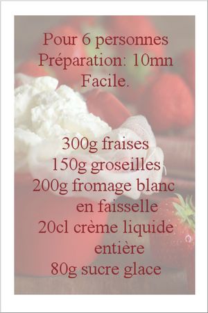 recette fontainebleau fruits rouges