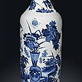 A blue and white vase, Transitional period, <b>circa</b> <b>1630</b>-1650