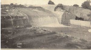 Le petit barrage de Pérégaux 1908