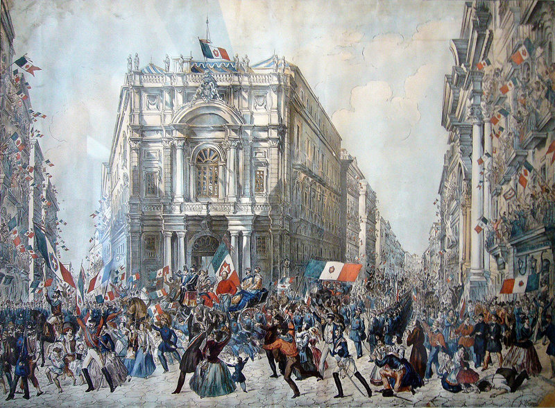 G: Entrée de Garibaldi dans Naples le 7 septembre 1860