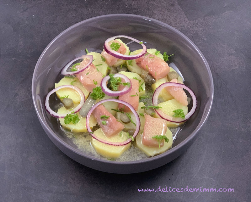 Salade de pommes de terre au hareng fumé