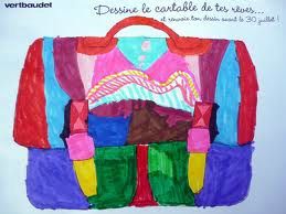 cartable dessin rêve vert baudet concours