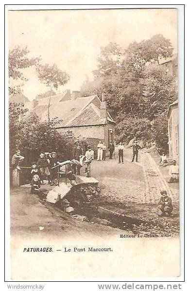 Pâturages - Pont Marcourt - carte postale