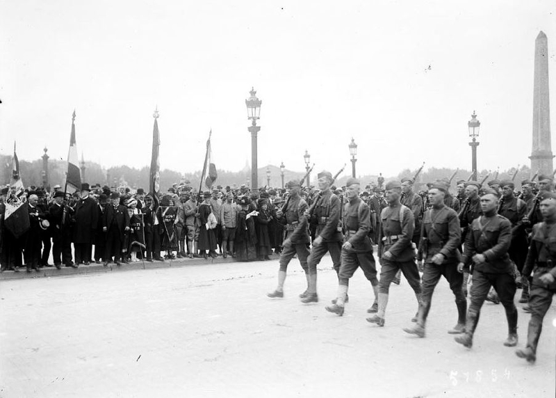 Indépendance Day défilé des troupes 1918
