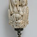 <b>Rosary</b> Terminal Bead with Lovers and Death's Head, North French or South Netherlandish, ca. 1500–1525